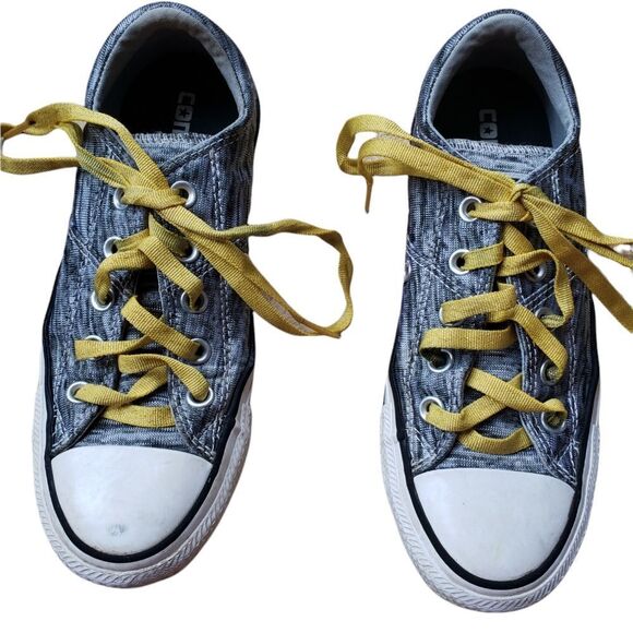 🛍️ Converse Chuck Taylors Gray & Gold - Picture 1 of 7